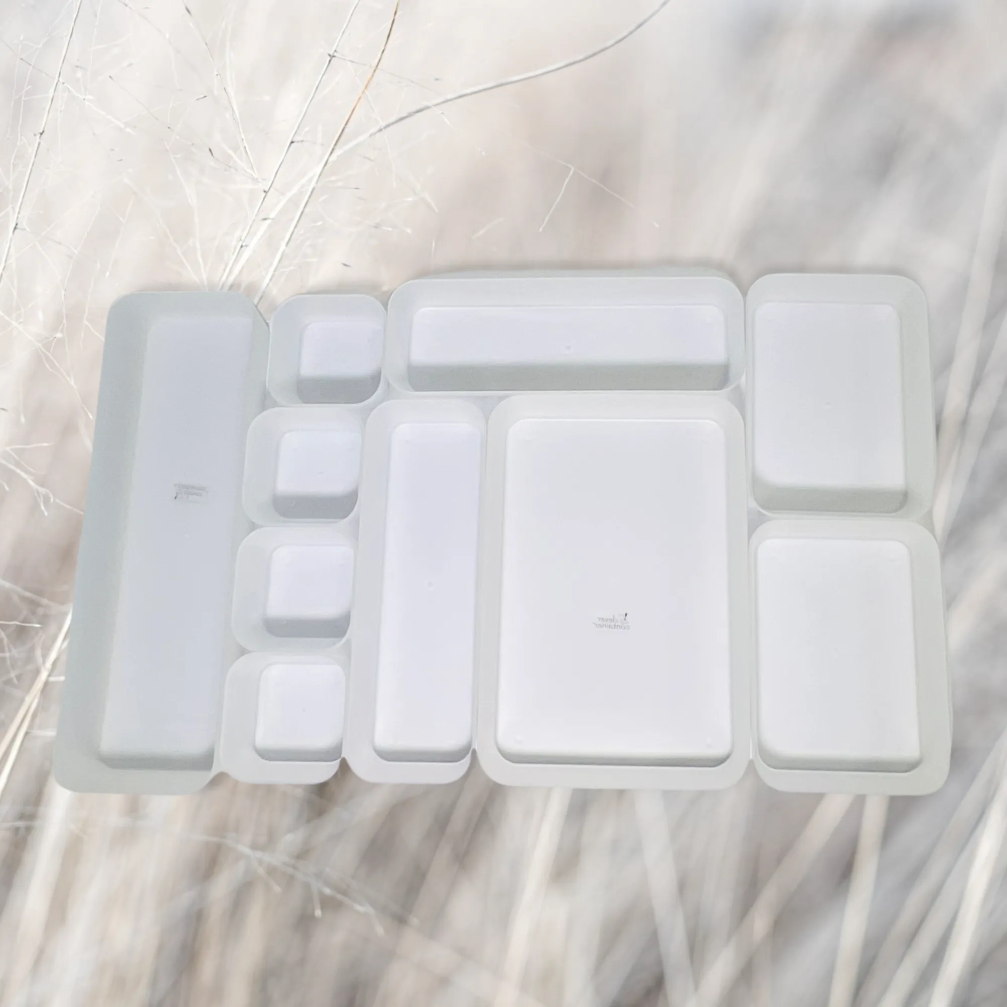 10 Piece Set - Clear Storage & Organizing Trays