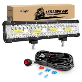 12 Inch 270W Side Shooter Triple Row Spot/Flood LED Light Bars