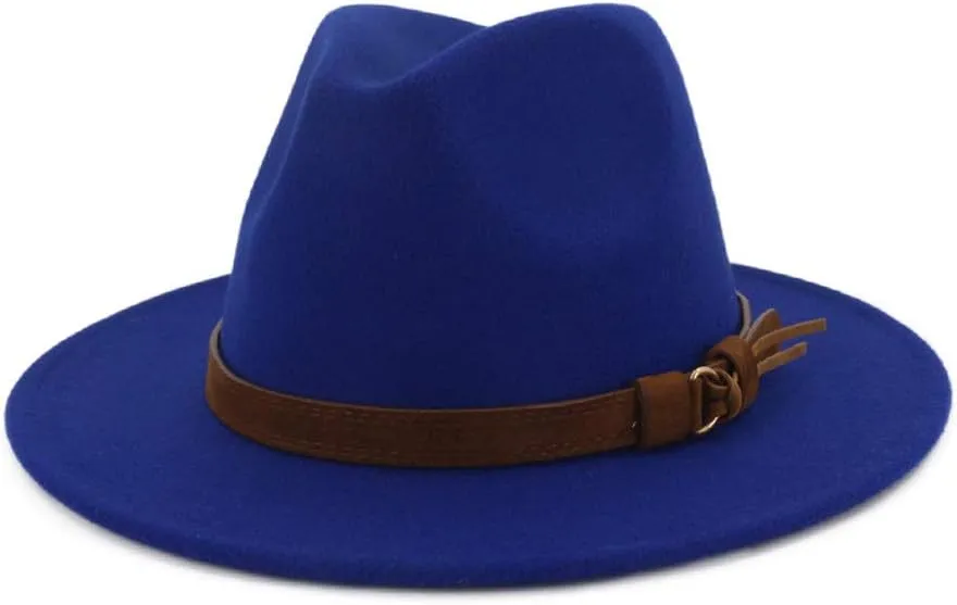 Autumn Fedora Hats for Men Women Foldable Floppy Travel Wide Brim Hat Brown Fedora Hats for Men Women