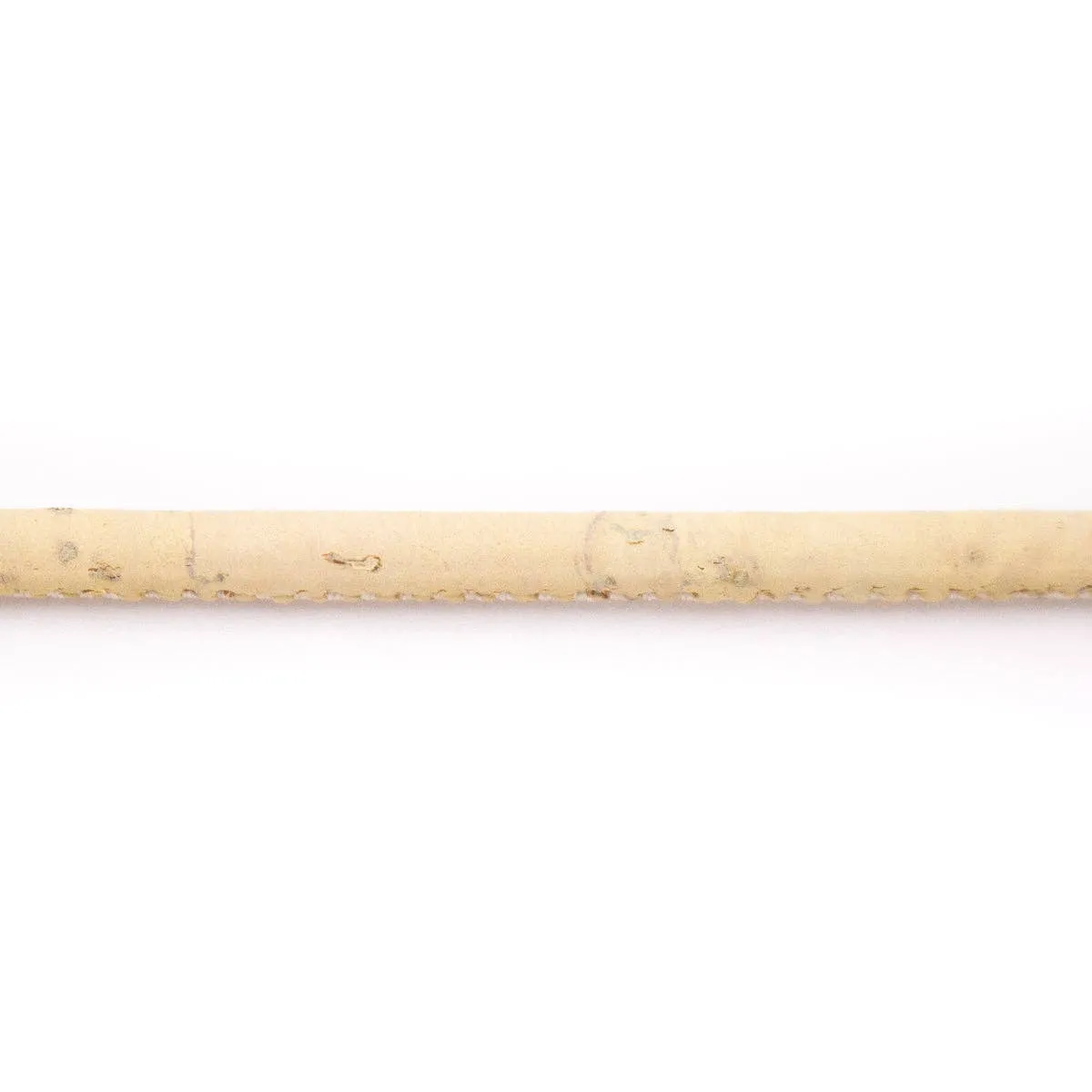 Beige 3mm round cork cord COR-497(10 meters)