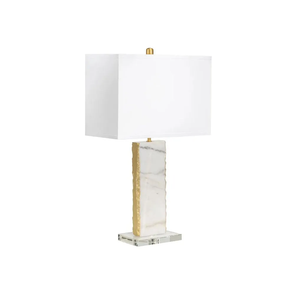 Benicia Marble Table Lamp - Gold