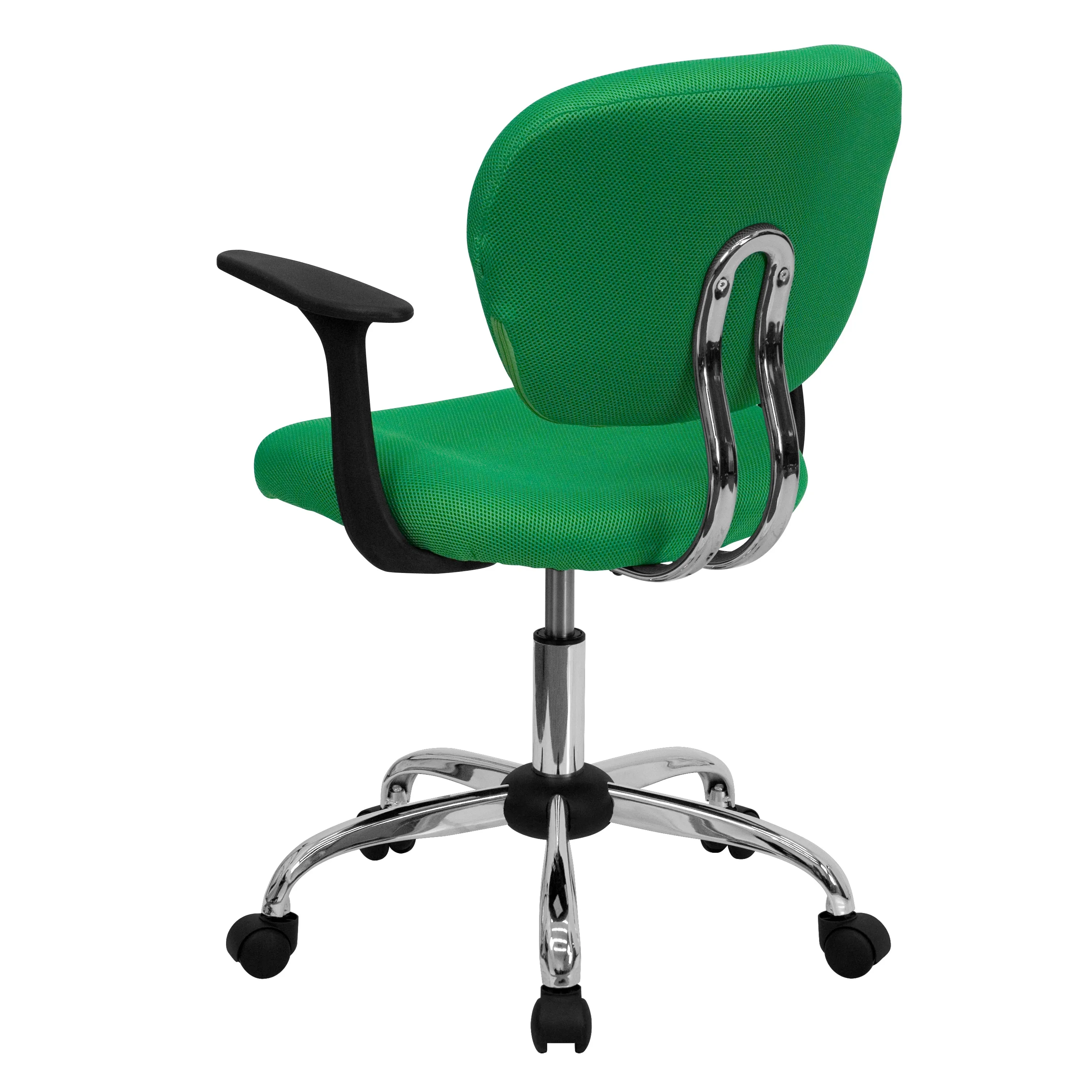 Bright Green Mid-Back Task H-2376-F-BRGRN-ARMS-GG