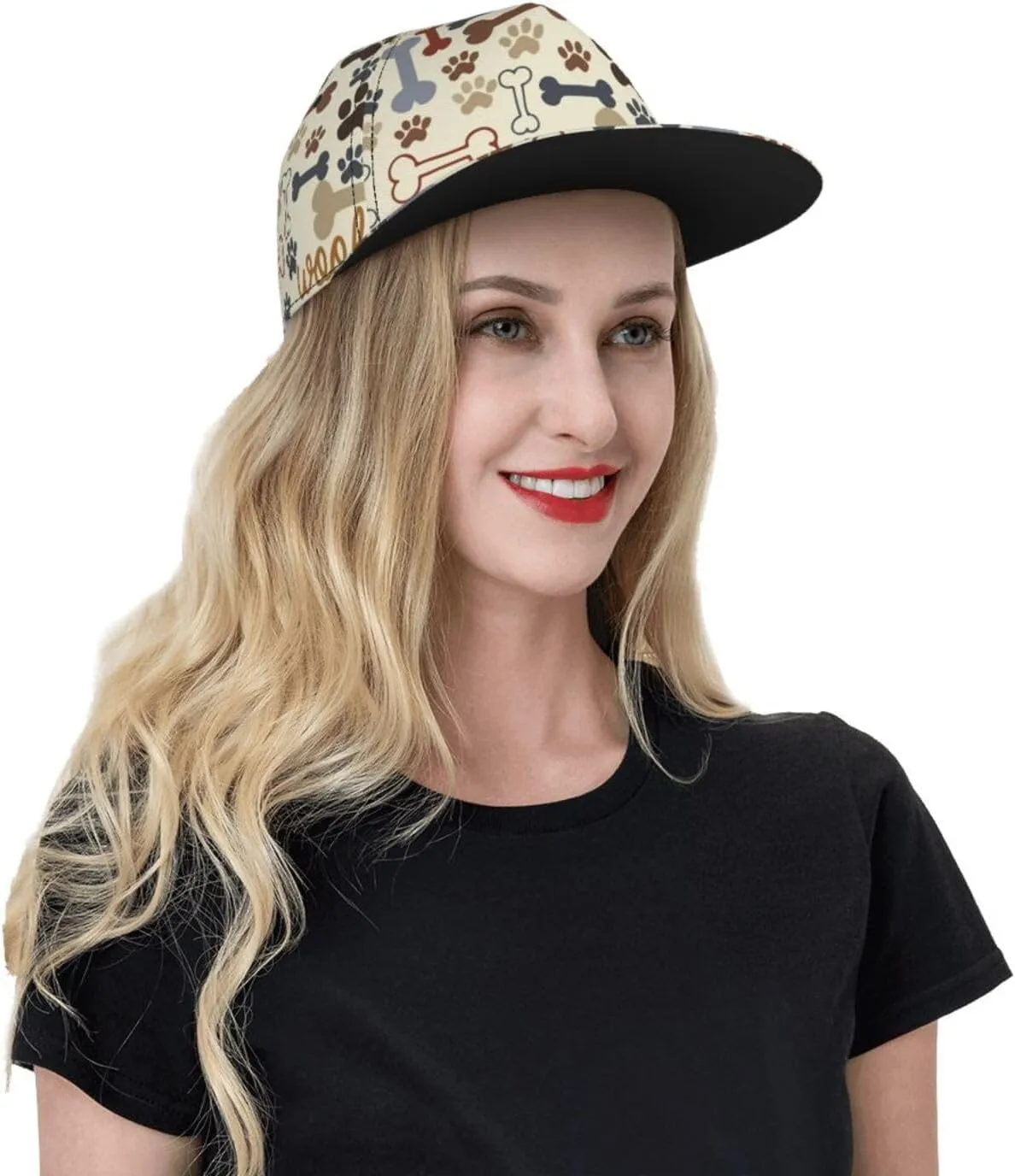 Cartoon Animal Baseball Cap for Men Women Classic Snapback Hip Hop Flat Bill Brim Adjustable Visor Beach Trucker Hat