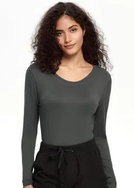 COZYFIT Underscrub Long Sleeve Women - Crew Neck Scrubs Undershirts for Nurse with Soft Fabric