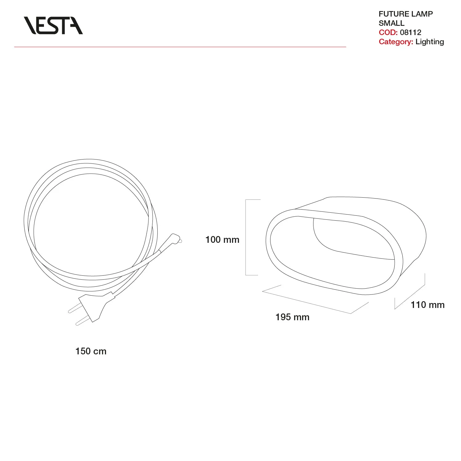 FUTURE TABLE LIGHT SMALL SILVER