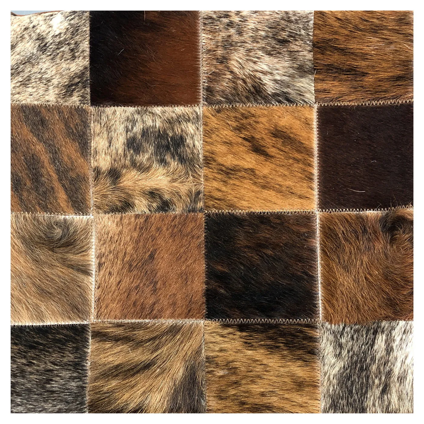 Genuine Cowhide Pillow 16"x16"
