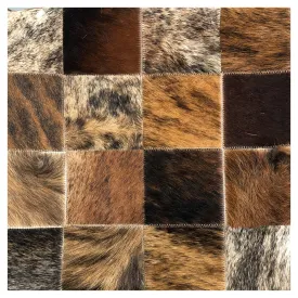Genuine Cowhide Pillow 16"x16"