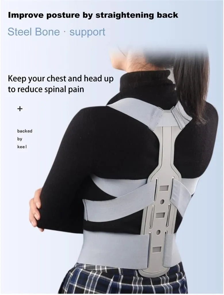 Invisible Chest Orthopedic Device Back Brace Supports Waist Belt Spine Support Men Women Breathable Corset(M code)