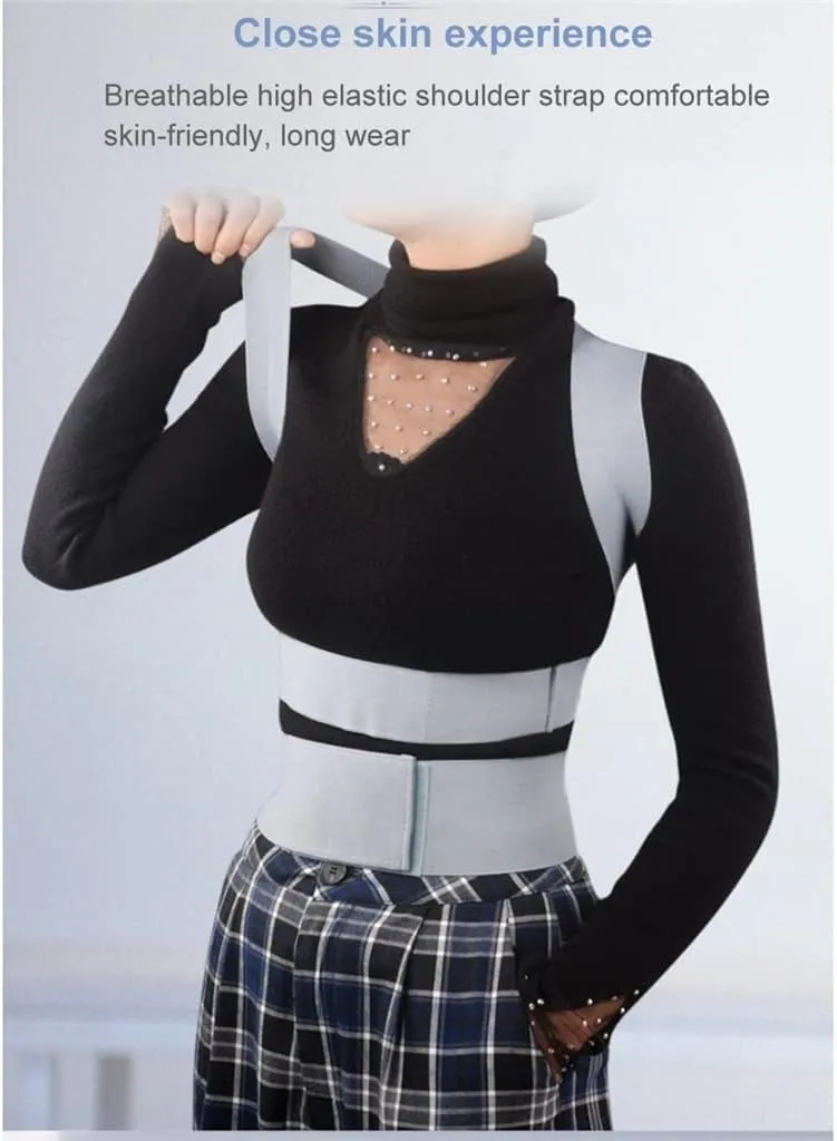 Invisible Chest Orthopedic Device Back Brace Supports Waist Belt Spine Support Men Women Breathable Corset(M code)
