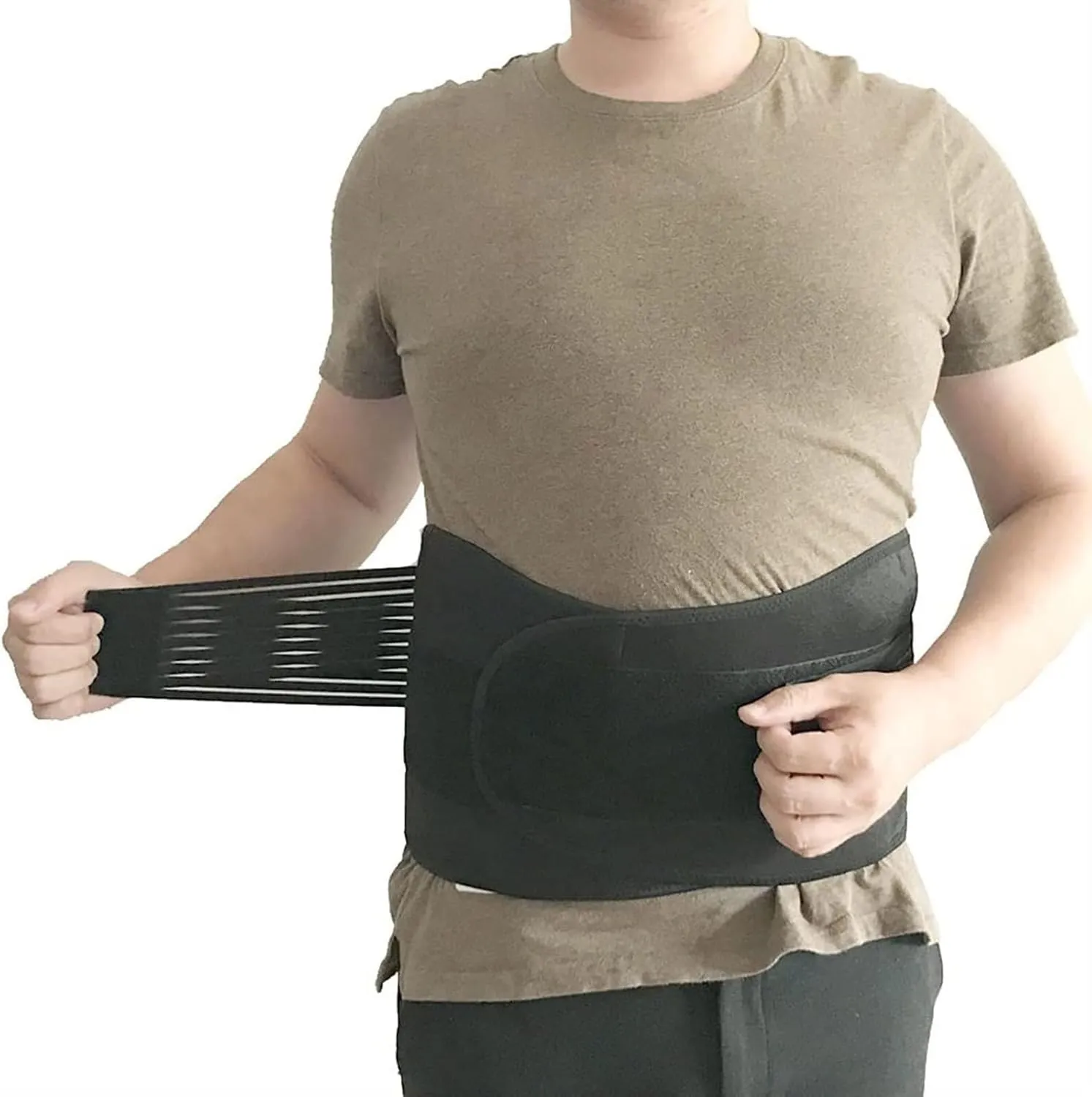 Lumbar Support Brace Orthopedic Medical Neoprene Compression Lower Back Brace Waist Hip Support Belt for Sciatica Herniated Disc Pain Relief Suitable for Sports(XL)