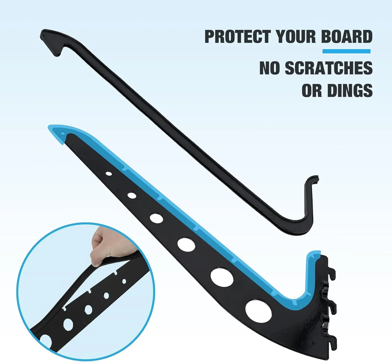 Multi Board Surf Rack Wall Mount for Surfboard, Wakeboard, Snowboard Storage, Adjustable Wall Hangers Boards Display