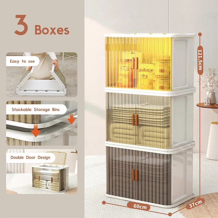 Multifunction Stackable Storage Boxes