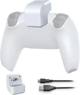 NexiGo Rechargeable Battery Pack Accessory Compatible with PS5 / Edge Controller, Play and Charge Kit for PlayStation 5 Controllers, 1600 mAh with LED Indicator & USB-C Charging Cable