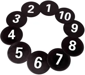 Numbered Floor Markers for Athletic Training Sessions