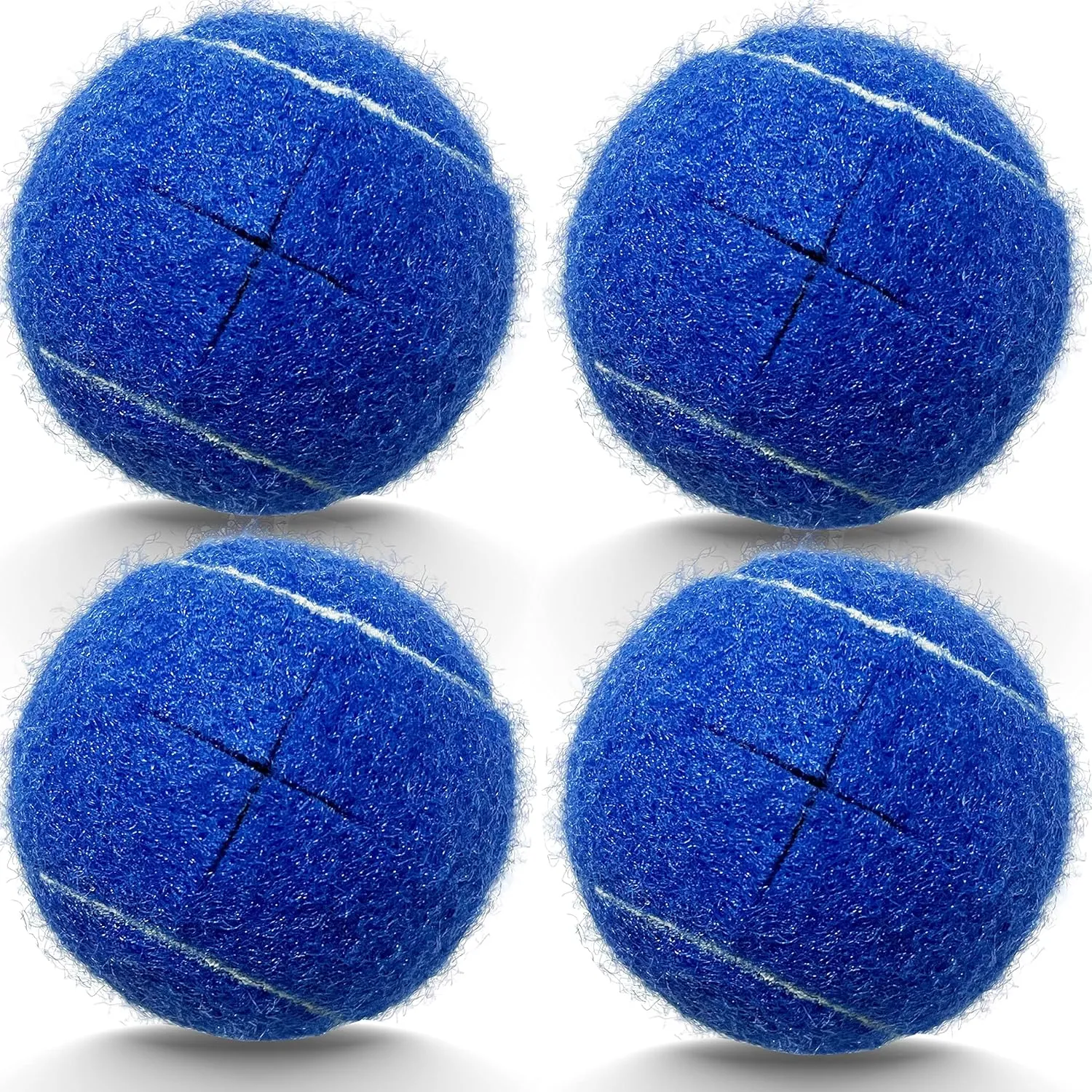 Precut Tennis Balls, 4PCS Walker Glide Balls, Heavy Duty Long Lasting Felt Pads for Furniture Legs and Floor Protection