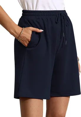 Quenteen Women's Athletic Shorts Jogger Sweat Casual Loose Bermuda Shorts (Available in Plus Size)