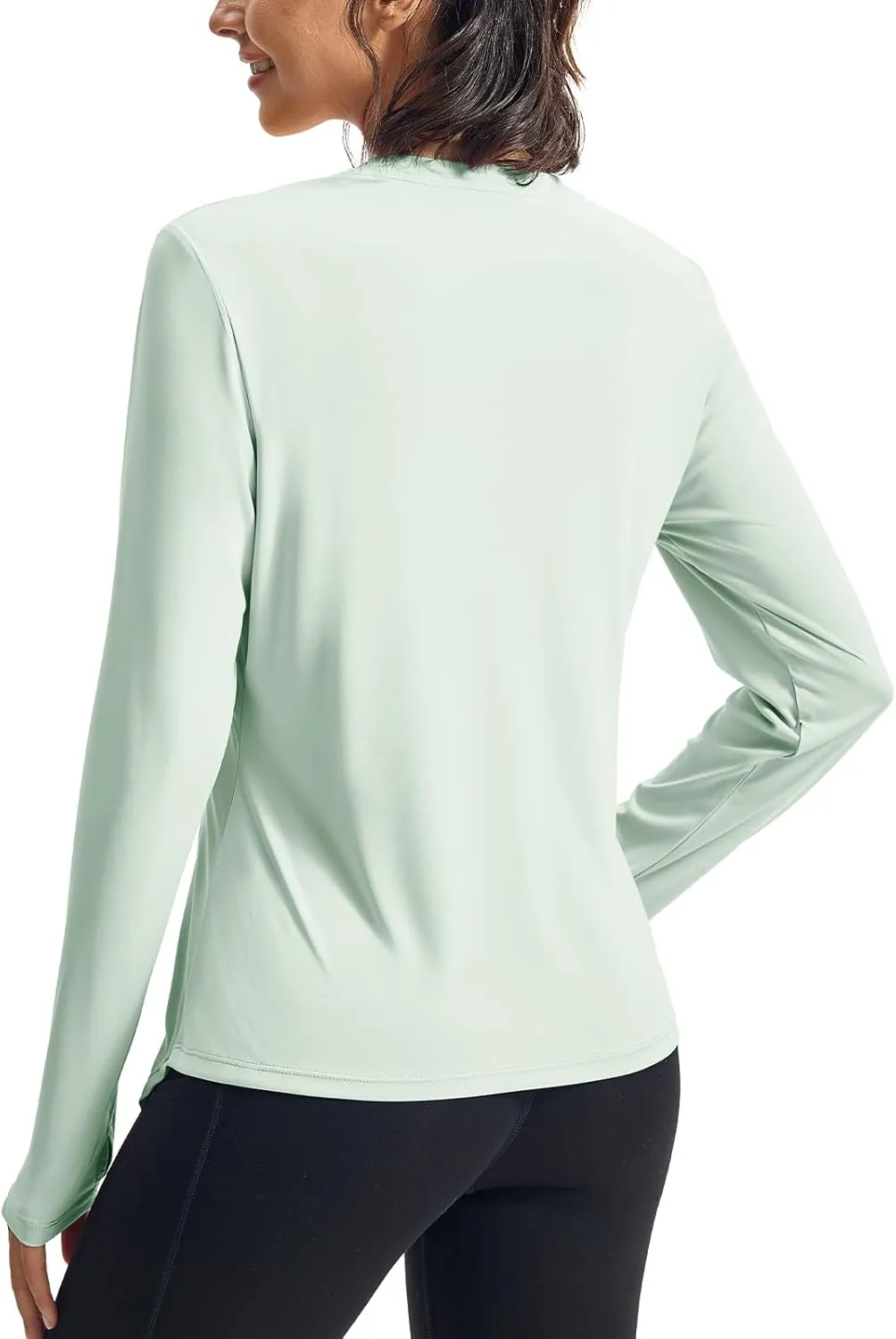 Rdruko Women's Sun Shirt Long Sleeve UPF 50  UV Rash Guard Workout Outdoor Gym Hiking Tops with Thumbholes