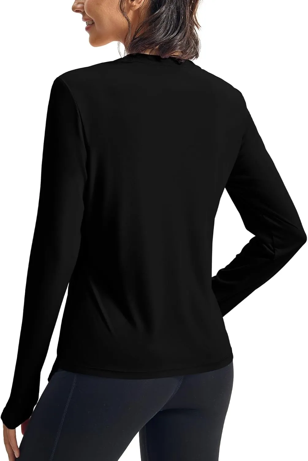 Rdruko Women's Sun Shirt Long Sleeve UPF 50  UV Rash Guard Workout Outdoor Gym Hiking Tops with Thumbholes
