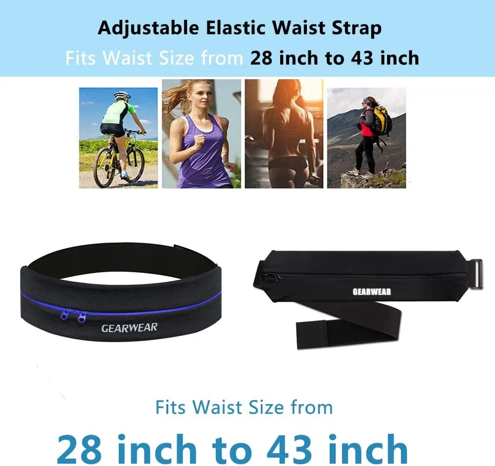 Running Belt | Runner Fanny Pack for Women and Men | Adjustble Waist Band Pack for Storage Phone
