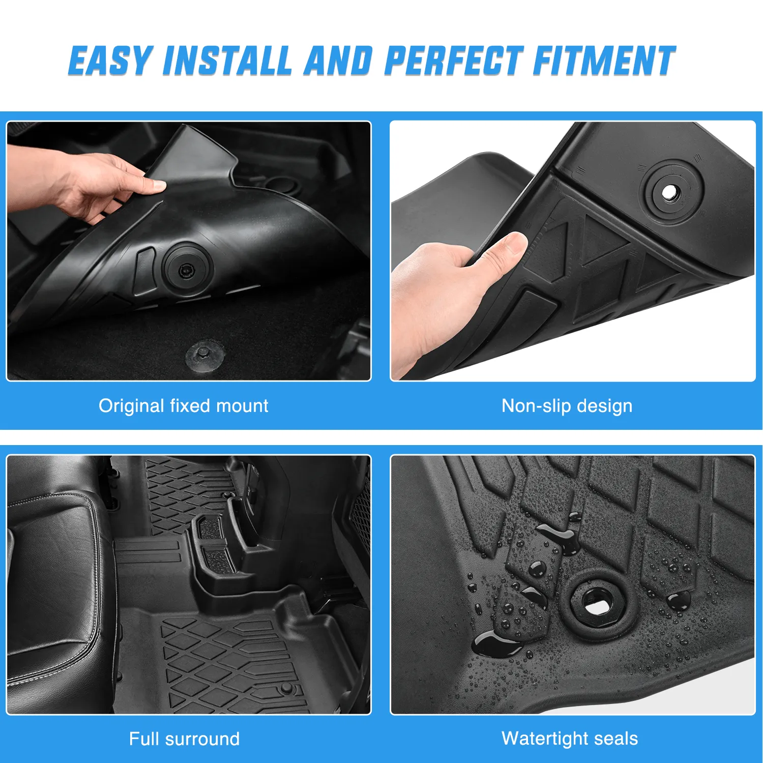 TPE Floor Mats for Nissan Sentra 2014 2015 2016 2017 2018 2019