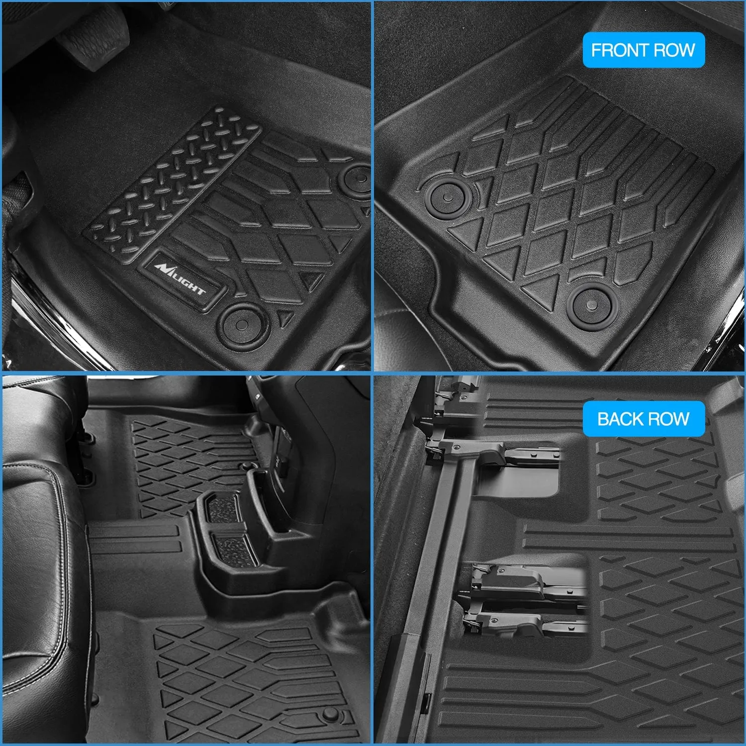 TPE Floor Mats for Subaru Ascent 7 Seater 2nd Row Bucket Seat 2019-2025