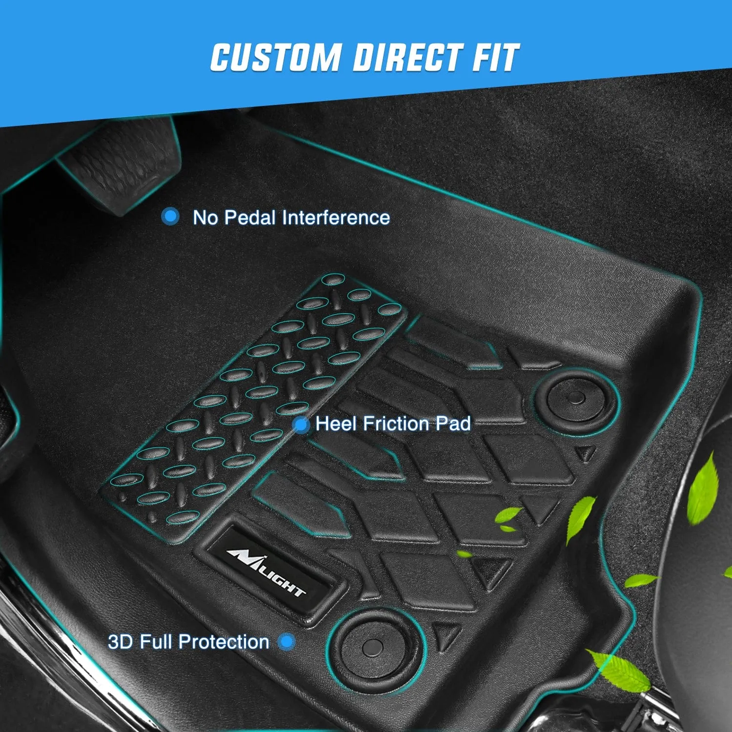 TPE Floor Mats for Subaru Ascent 7 Seater 2nd Row Bucket Seat 2019-2025