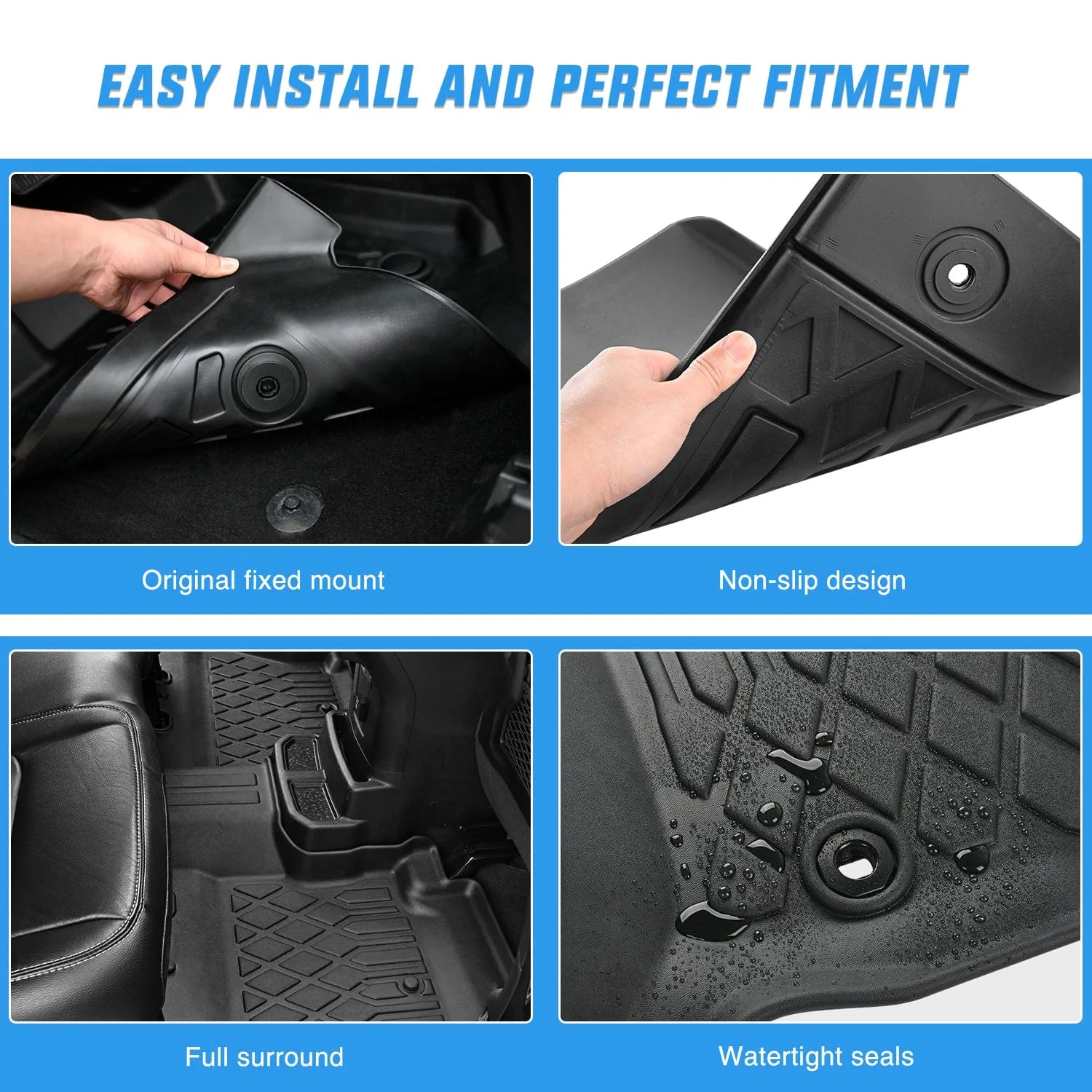 TPE Floor Mats for Subaru Ascent 7 Seater 2nd Row Bucket Seat 2019-2025