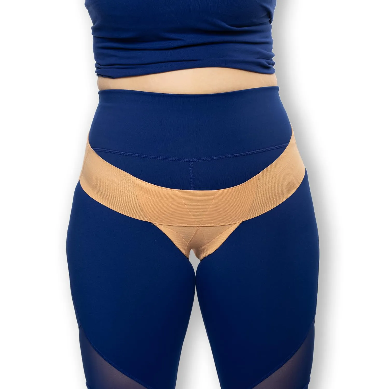 Women's Pelvic Support Belt  Uterus & Bladder Girdle for Prolapsed bladder | Postpartum Recovery | Dysfunction Pain Relief - Low Waist - BEACH SAND - L